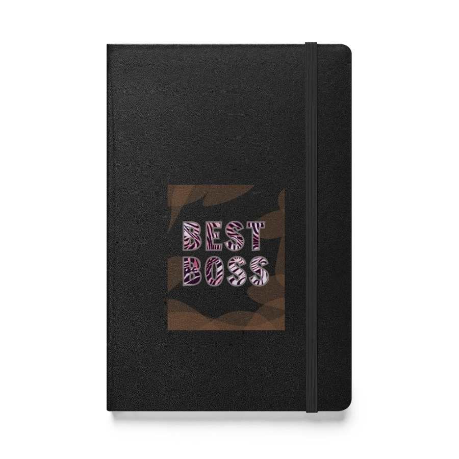 Zebra-Striped Best Boss Journal Book gift for staff colleague friends product image (1)