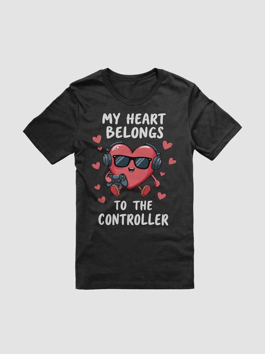 My Heart Belongs to the Controller - Funny Vallentine's Gamer T-Shirt product image (1)