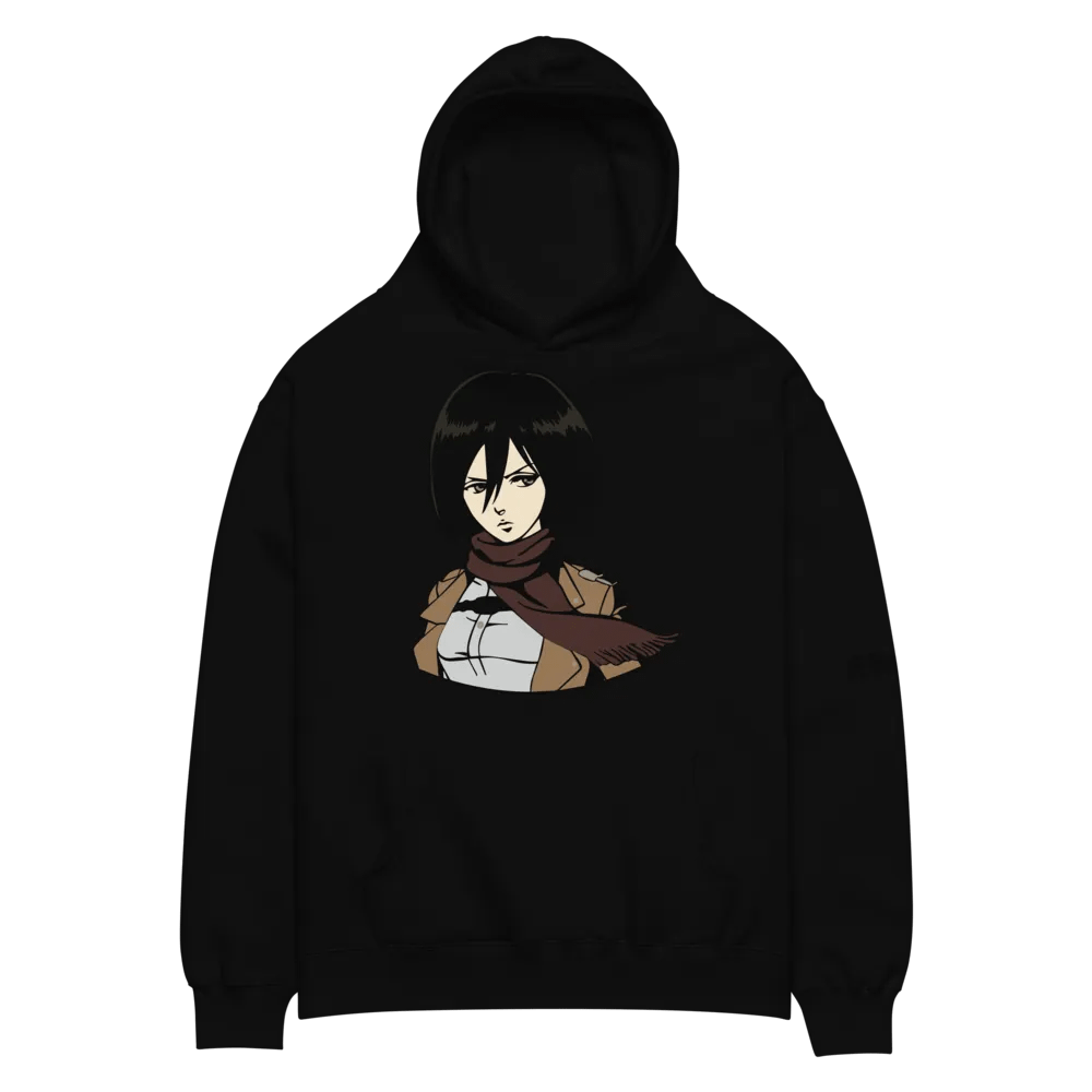 Determined Spirit Mikasa Ackerman Oversized Hoodie product image (3)
