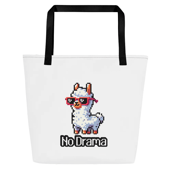 No Drama Llama Large Tote with Pocket product image (1)