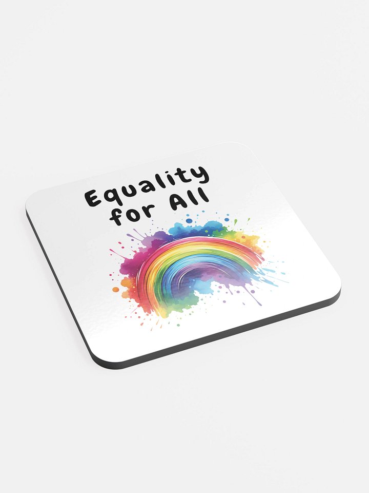 Equality For All Inclusive glass cork coasters product image (2)
