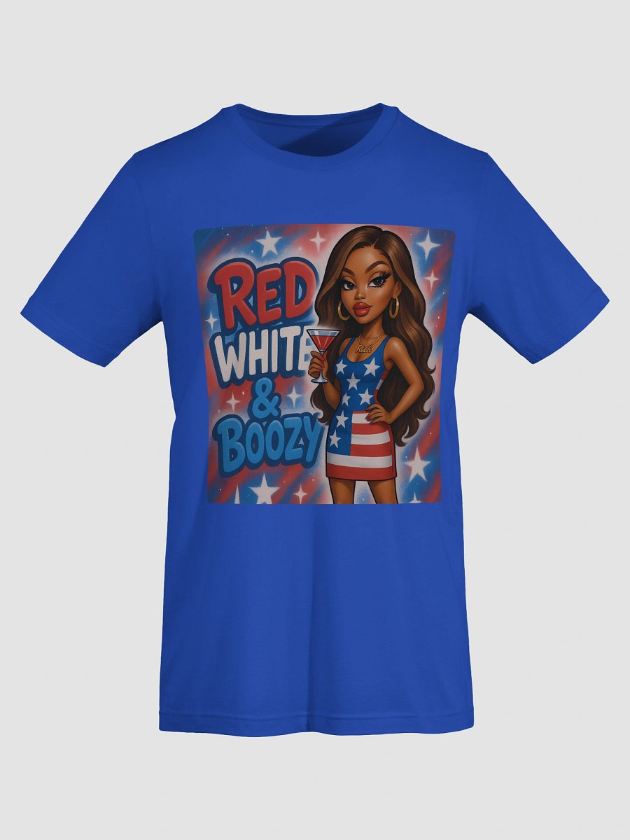 Red White & Boozy Patriotic T-Shirt product image (4)