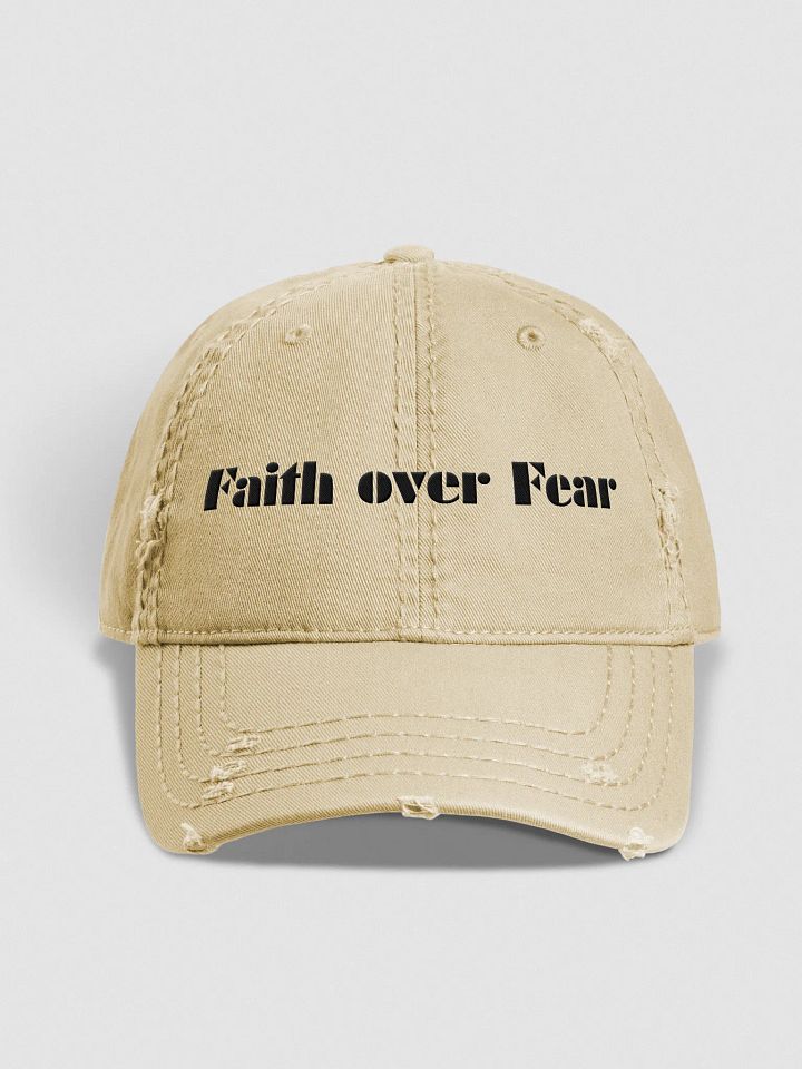 Faith Over Fear Distressed Hat product image (1)