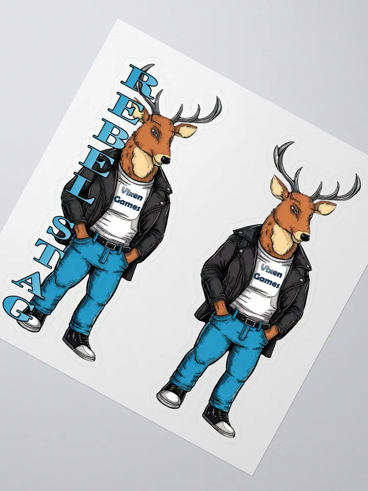 Rebel Stag Vinyl Stickers product image (4)