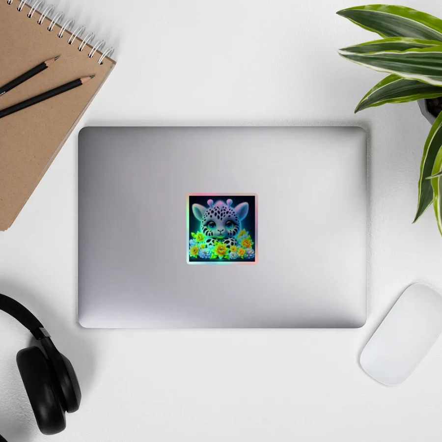 Whimsical Giraffe Holographic Sticker product image (11)