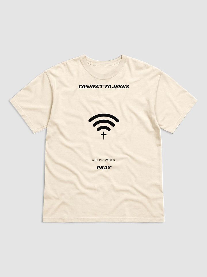 CONNECT TO JESUS T-SHIRT (BLACK FONT) product image (22)