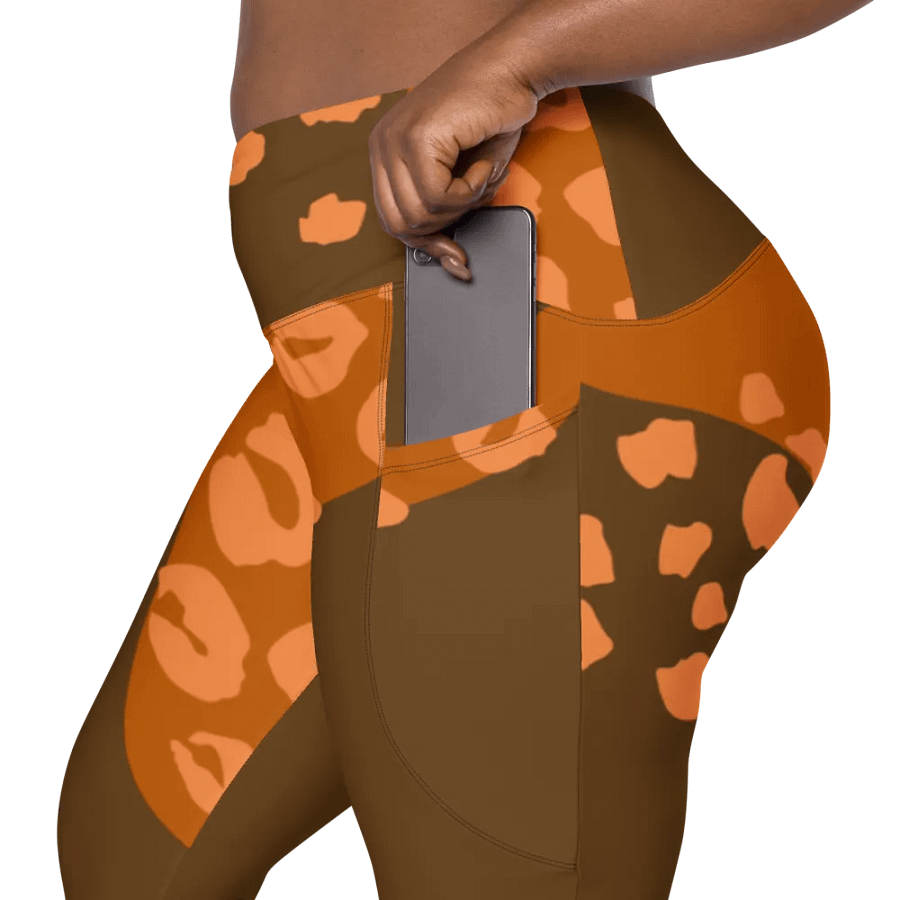 Orange Organic Flow All-Over Leggings product image (8)