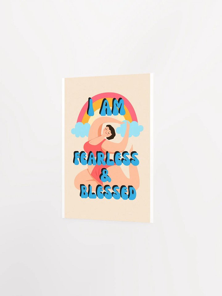 I am Fearless & Blessed Affirmation Poster product image (10)