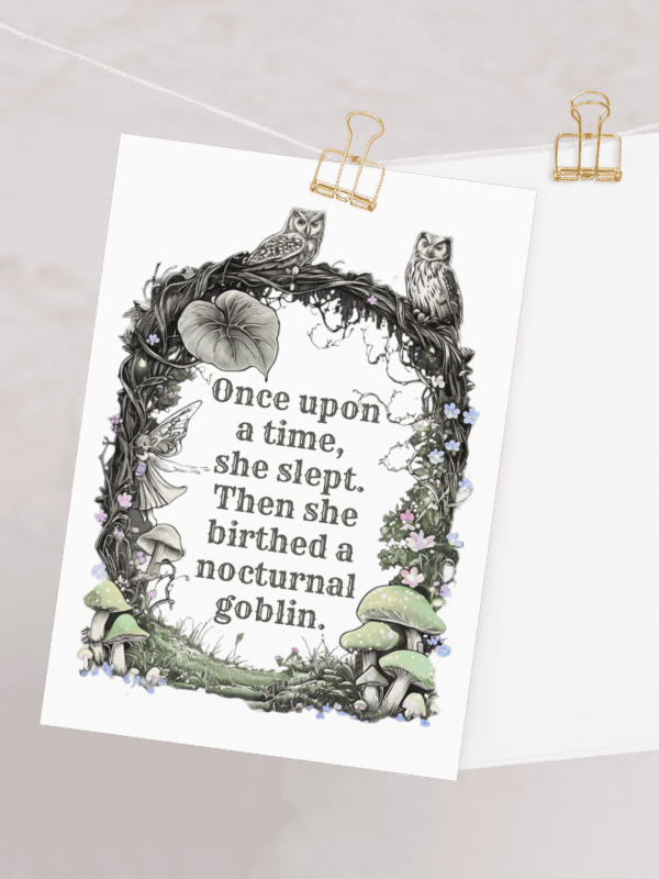Once Upon A Time She Slept... - Funny Mom Card product image (1)