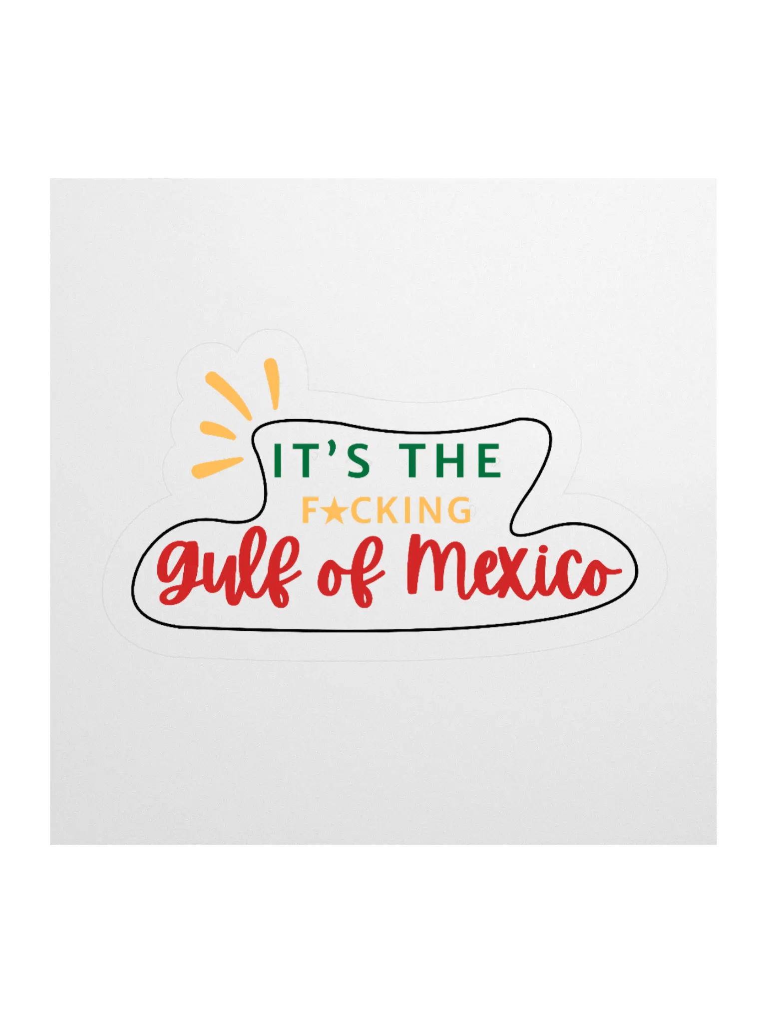 GULF OF MEXICO Kiss Cut Sticker product image (1)