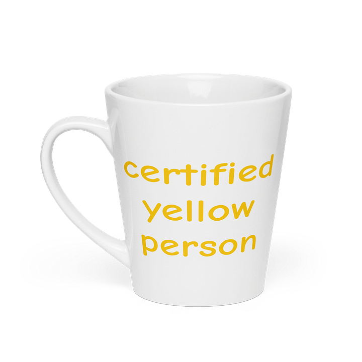 Certified Yellow Person Latte Mug 12oz product image (1)