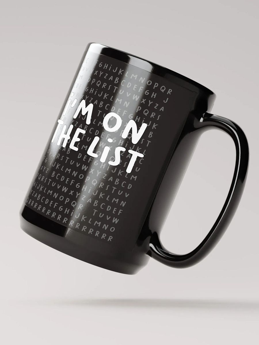 The List Black Mug (15oz) product image (3)