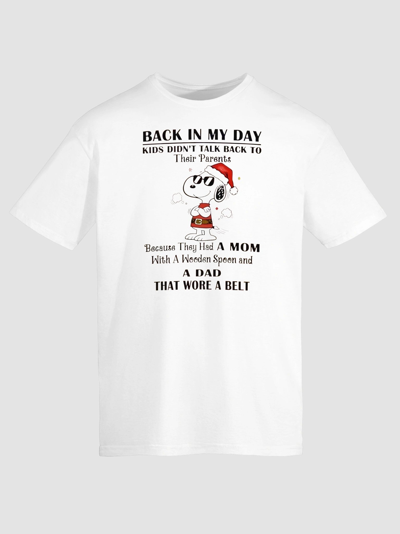 Snoopy “Back in My Day Kids Didn't Talk Back to Their Parents” Shirt product image (1)