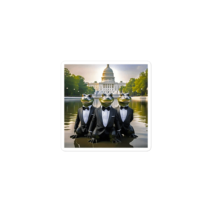 Alligators in the Reflecting Pool Magnet product image (1)