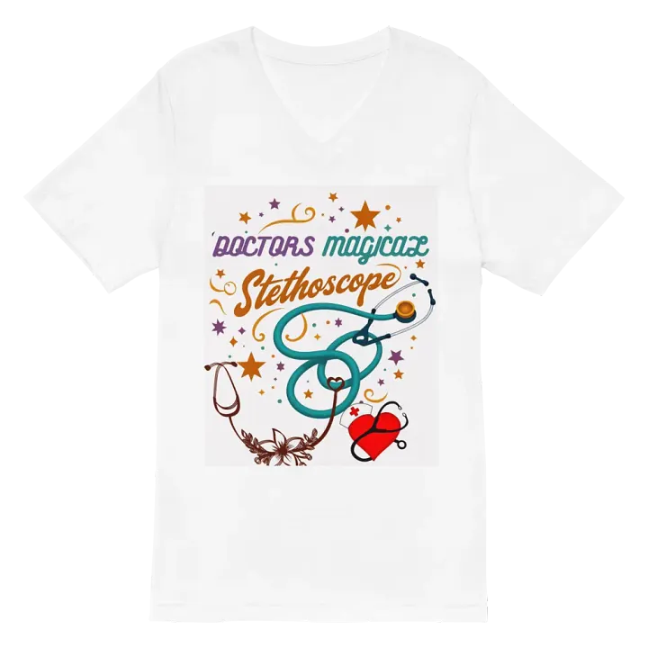 Stylish doctors Magical Stethoscope v-neck tee product image (6)
