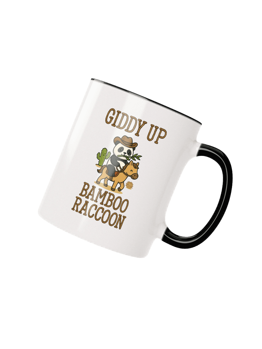 Giddy Up Bamboo Raccoon Accent Mug product image (4)