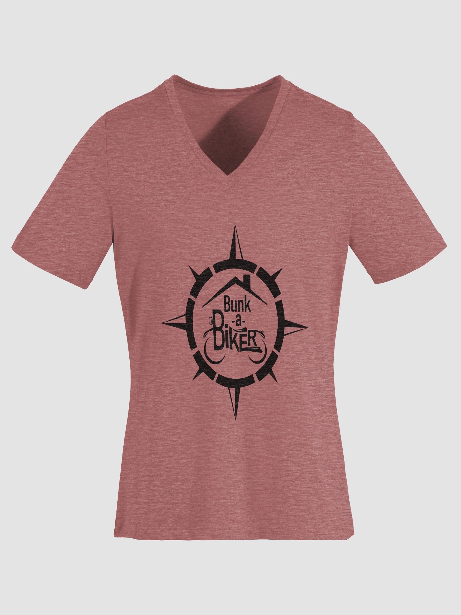 BaB Compass Women's V Neck Tee - Black Logo product image (5)