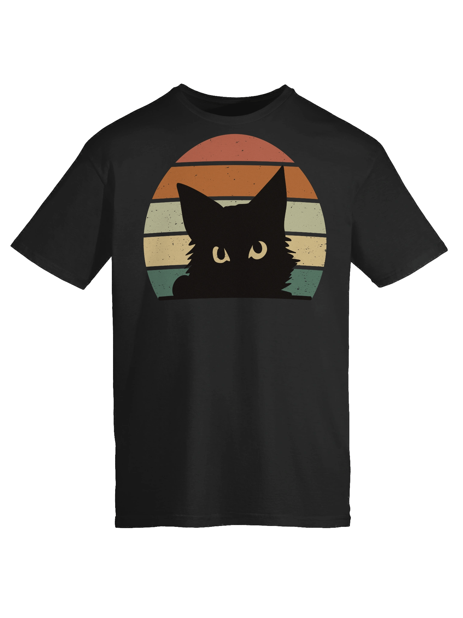 Retro Sunset Cat T-Shirt product image (49)