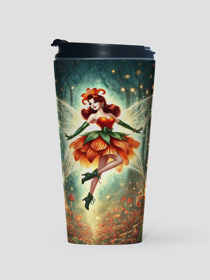 Enchanted Forest Orange Lily Fairy Stainless Steel Travel Mug product image (1)