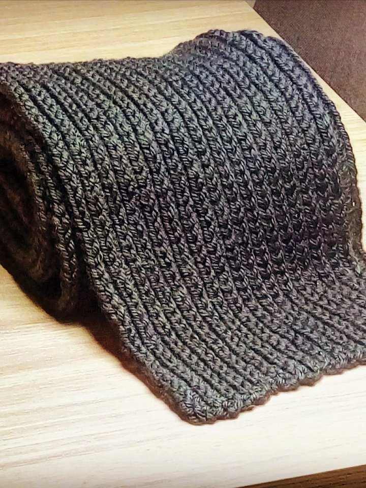 Knit stitch infinity scarf pdf pattern product image (1)