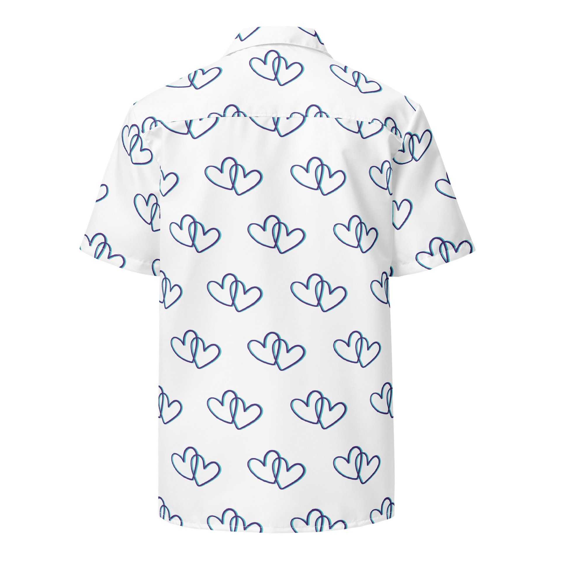 White Heart Button-Up Shirt product image (2)