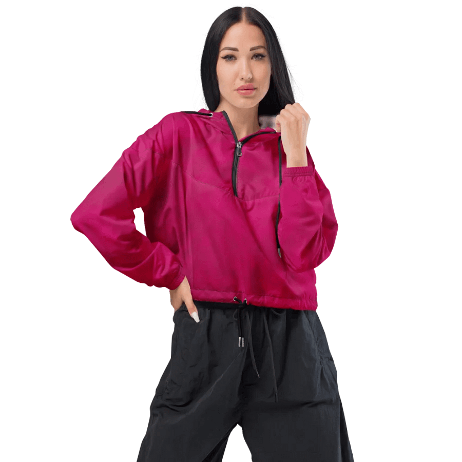 Magenta Dreams Women's Cropped Windbreaker product image (1)
