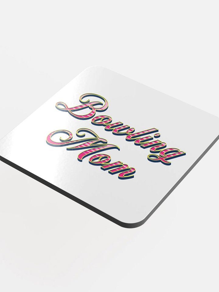 Bowling Mom Colorful Cork Coaster product image (1)
