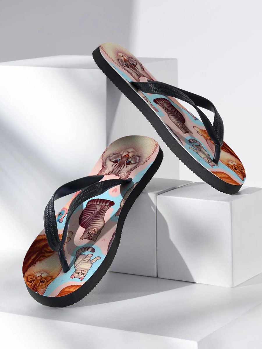 Cat Collage Flip Flops product image (3)