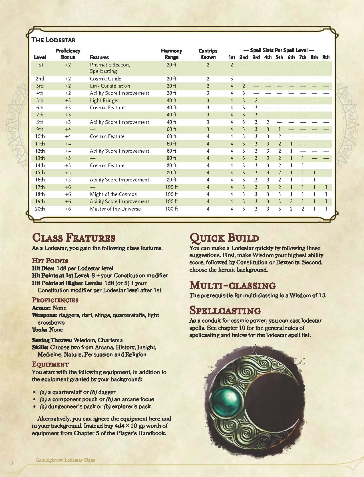 Lodestar 5E Class (PDF) product image (2)