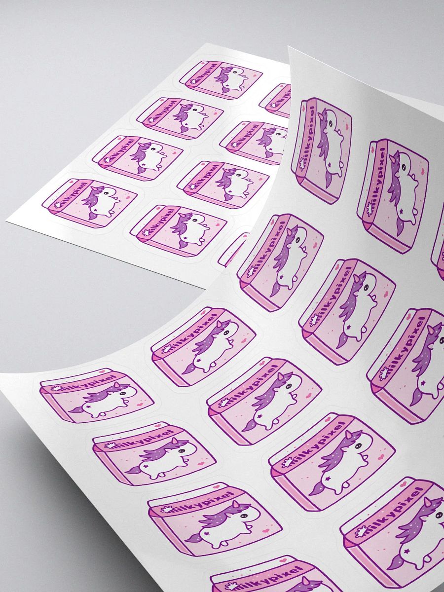 Milky Pixel Logo Stickers product image (4)
