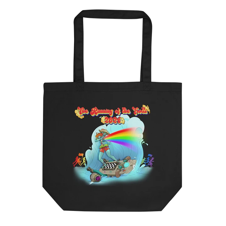Running of the Trolls Rainbow Small Tote Bag by Mischi product image (1)
