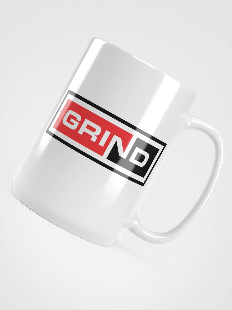 GRIND Logo White Glossy Mug product image (4)
