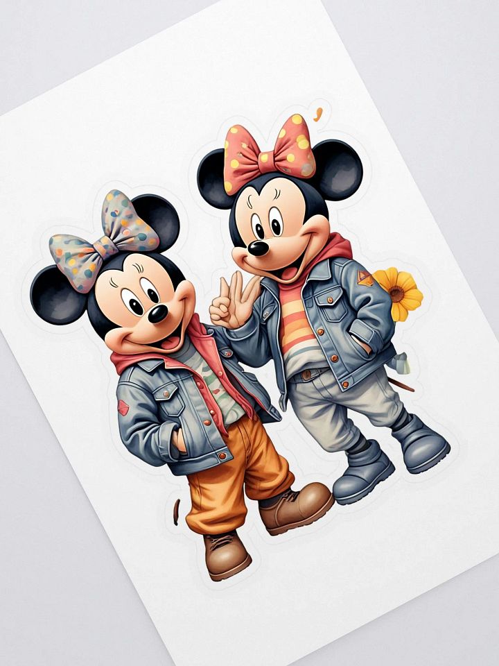 Modern Mickey & Minnie Sticker Sheet product image (1)