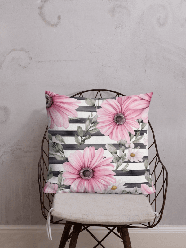 Pink Daisies Poppin': Decorative Pillow product image (3)