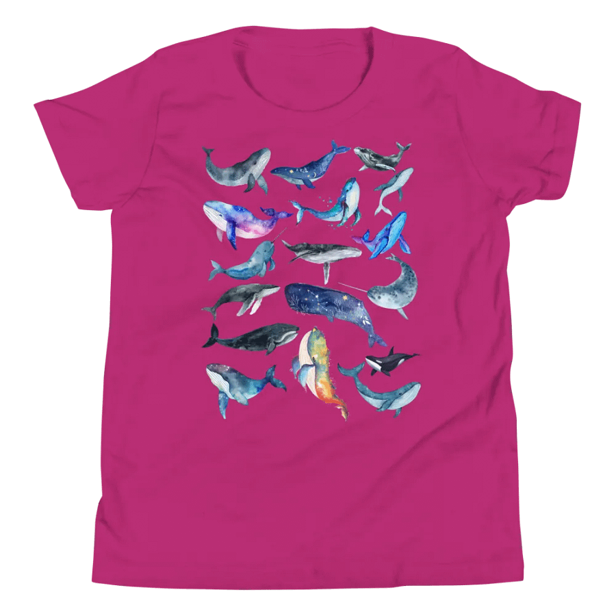 Whale Collage Youth T-Shirt product image (1)