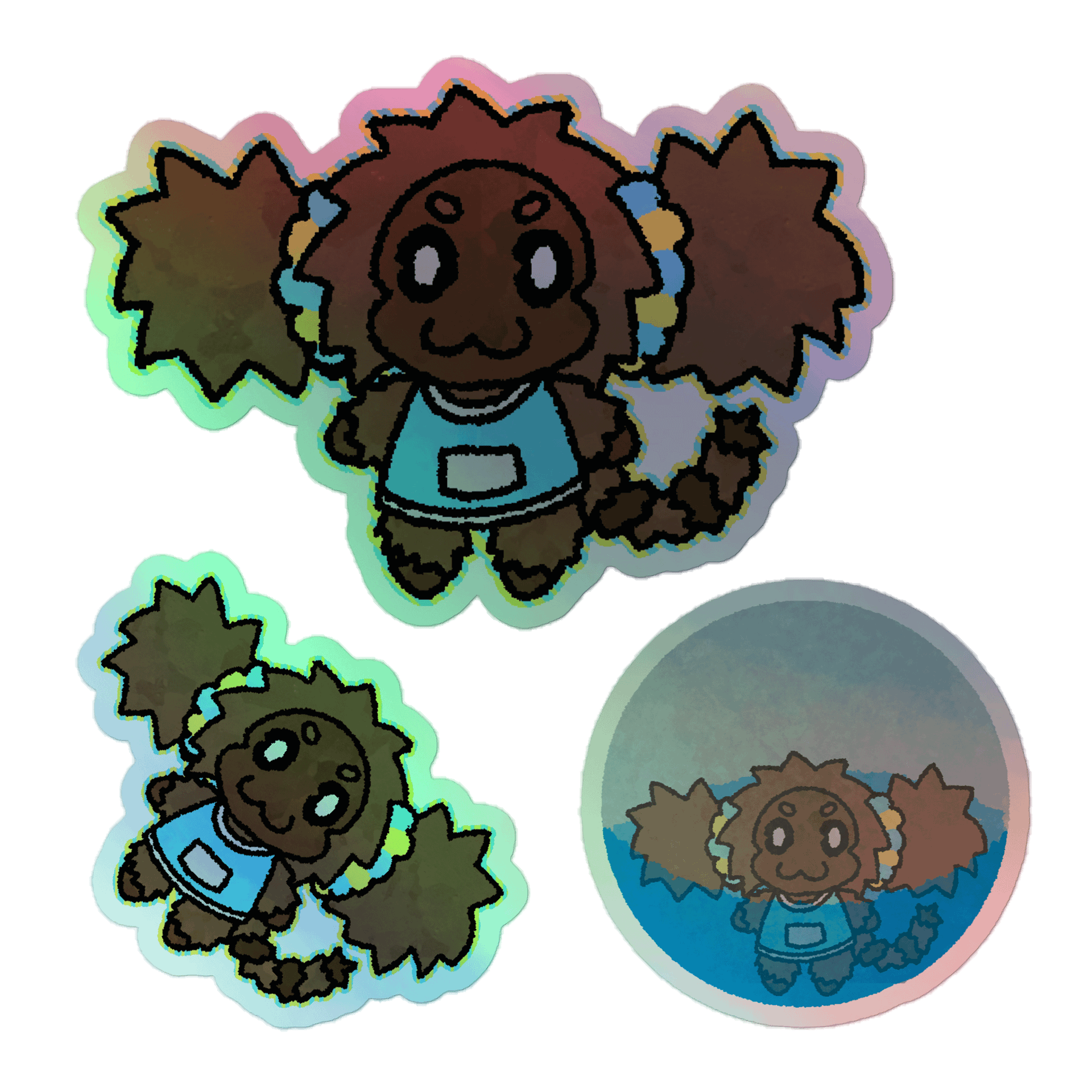 Holographic LesbiYAN Sticker Sheet product image (1)