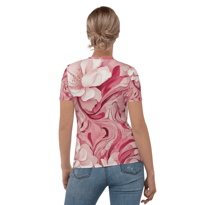 Pink & white abstract pattern product image (2)