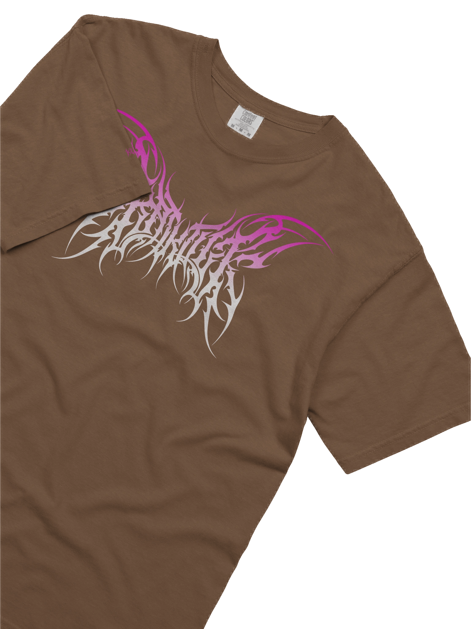Kat Kult Comfort Colors T-Shirt (Pink & White logo) product image (35)