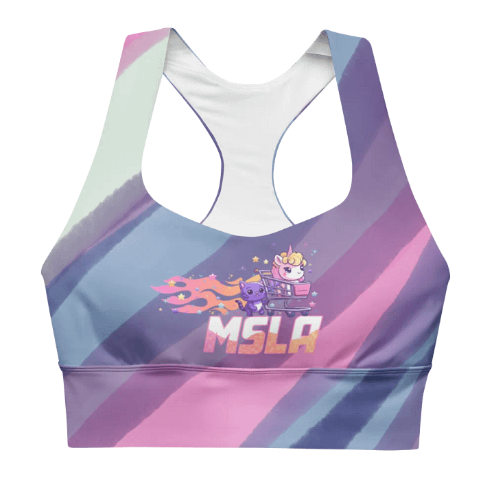 MSLA Sparkles Amigos - Longline Sports Bra product image (1)