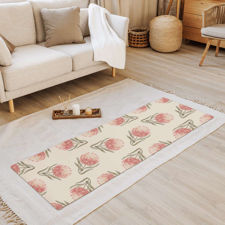 Dusky Protea | Yoga Mat 01 | Australian Native Flora product image (2)