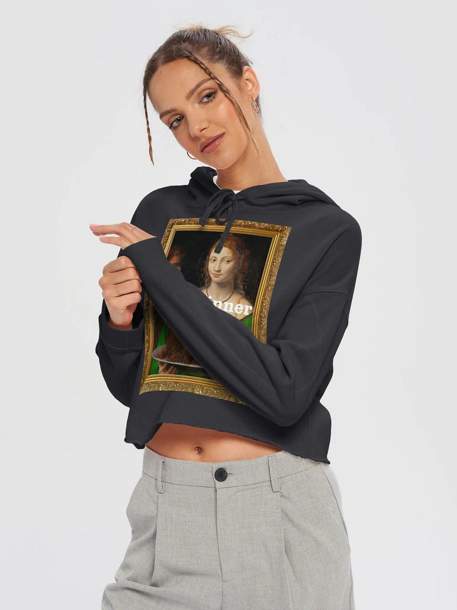 Girl Dinner Framed Cropped Hoodie product image (18)