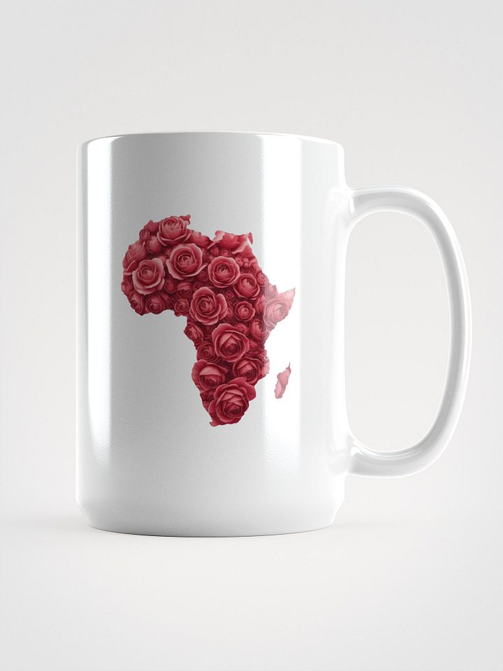 Map of Africa Red Roses Mug product image (1)