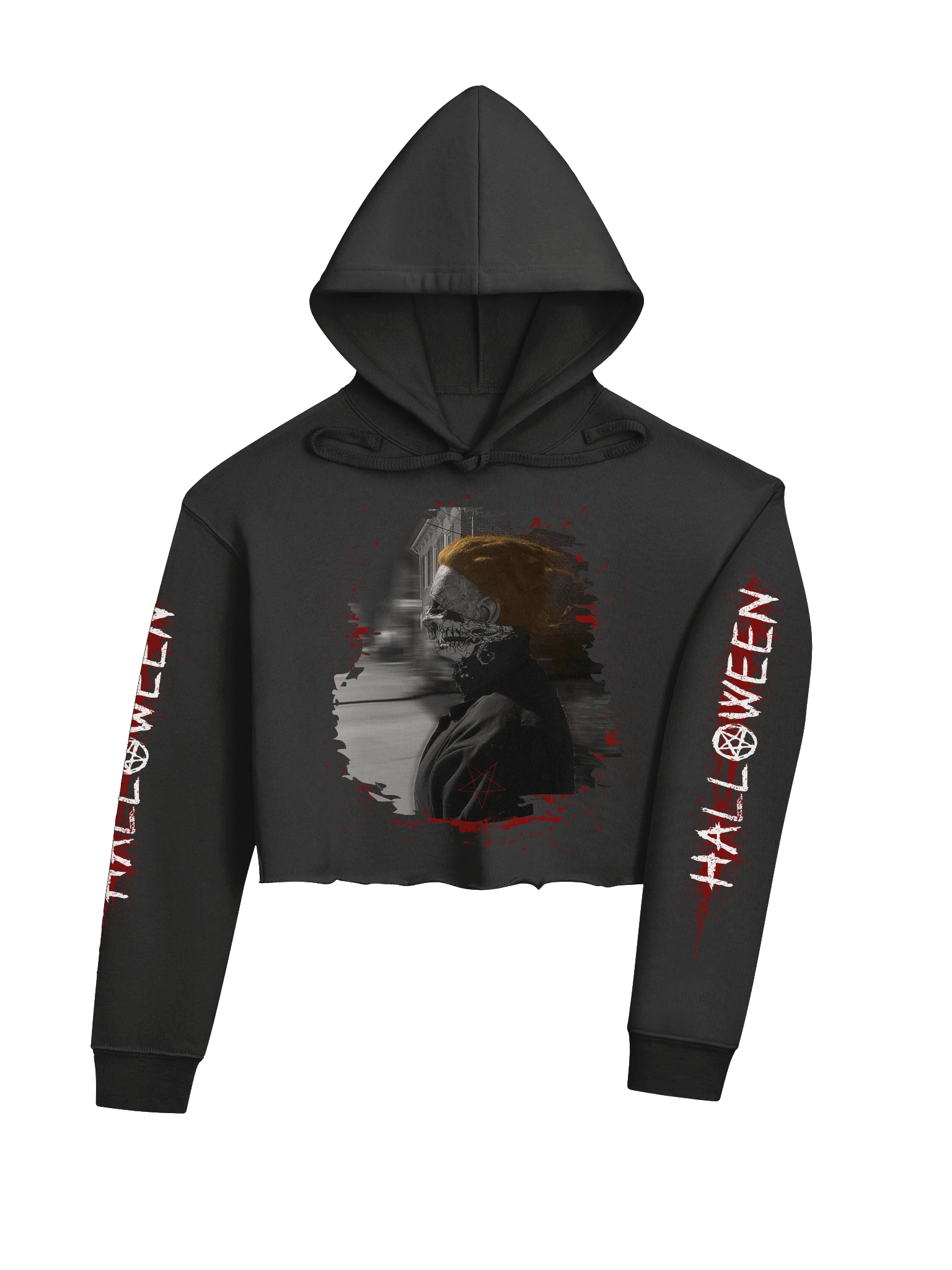 Thug Michael Myers Fleece Crop Hoodie product image (4)