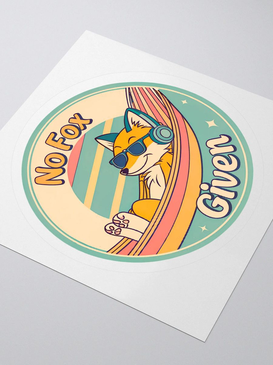 Foxy Vibes Kiss Cut Sticker product image (7)