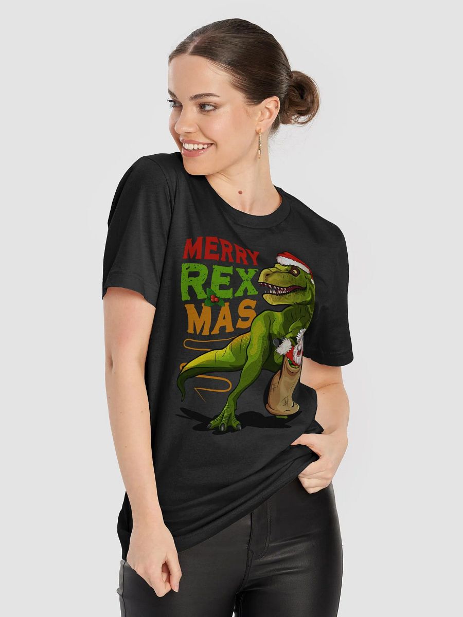 Merry Rex-Mas – Funny Christmas T-Rex T-Shirt for Dinosaur Lovers product image (9)