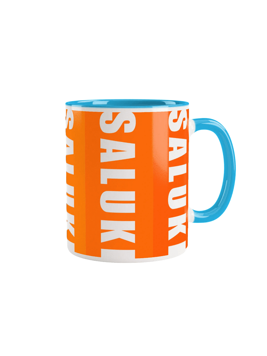 Saluki Orange & Blue 11oz Mug For Saluki Lovers product image (4)