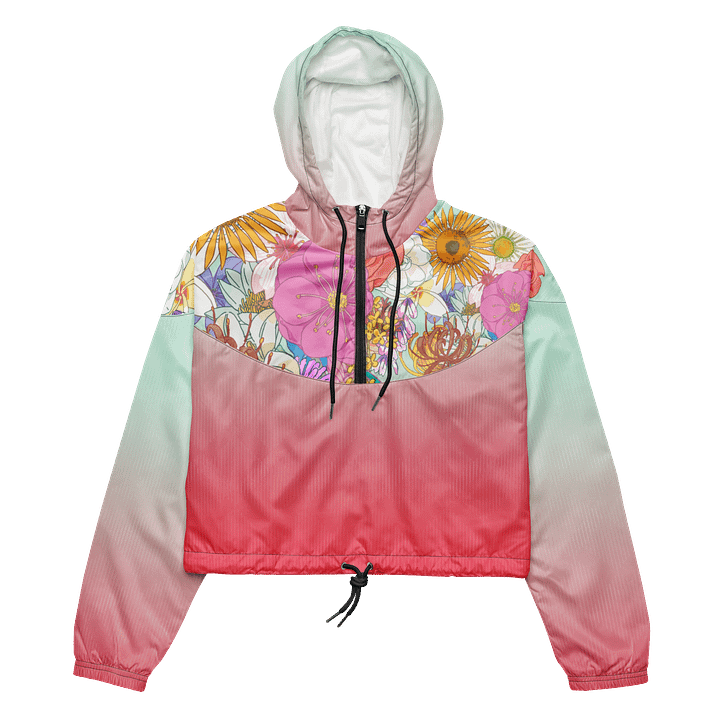 Flower Women's crop Windbreaker product image (2)