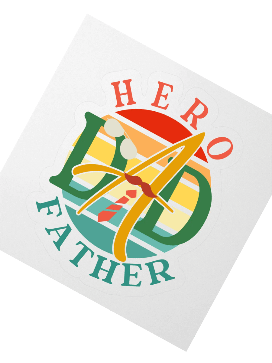 Hero Dad Father Sticker Set product image (4)