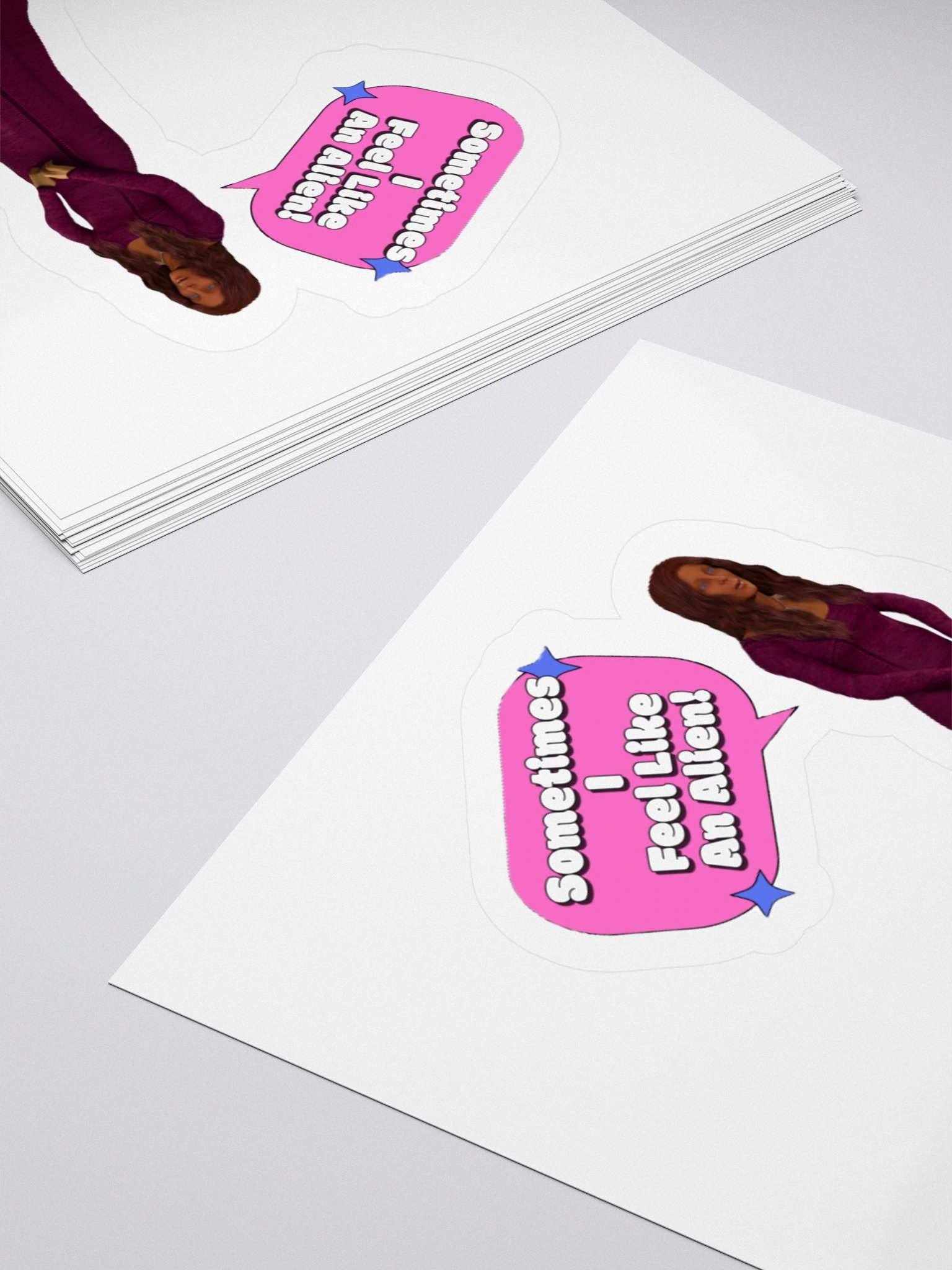 Feel Like An Alien Sticker product image (13)