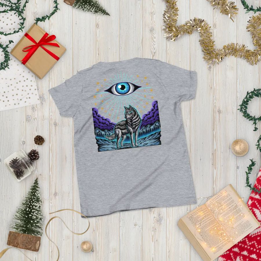 Wolf Sky Front/Back Kids Tee product image (6)